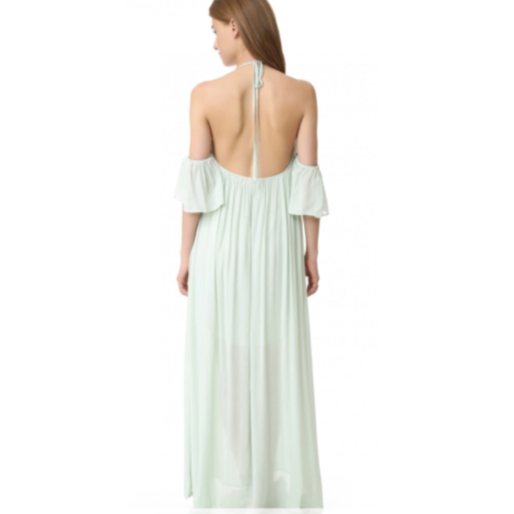 Re:Named Crinkle Curve Flutter Sleeve Maxi Dress … - image 4
